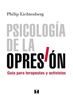 cover image of Psicología de la Opresión